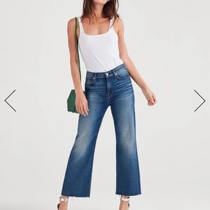 7 Lux Vintaged Cropped Alexa jean with raw hem